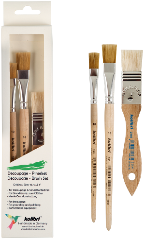 brush kit for decoupage