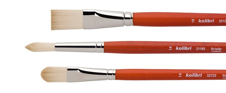 art paint brushes for oil and acrylic colors
