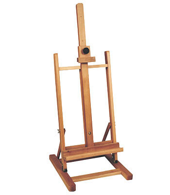 Table easel in classical design for canvas heights up to 70 cm.